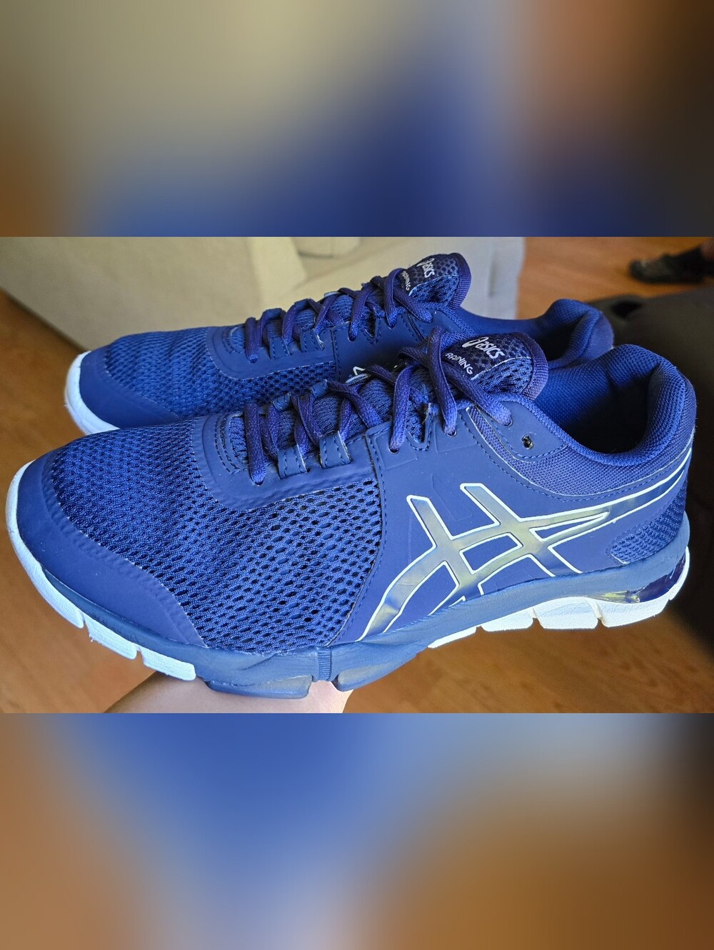 Sz 9.5 Men's ASICS GEL-CRAZE TR 4 'Indigo Blue' Running Training Shoes
